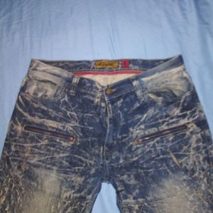 Makobi biker jeans and sweater with zippers